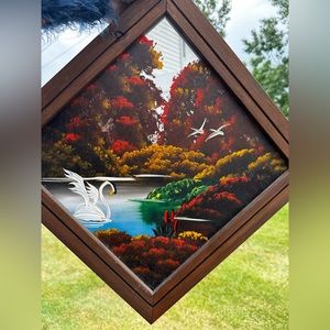 1984 Tom Dunham Signed Mirror Painting